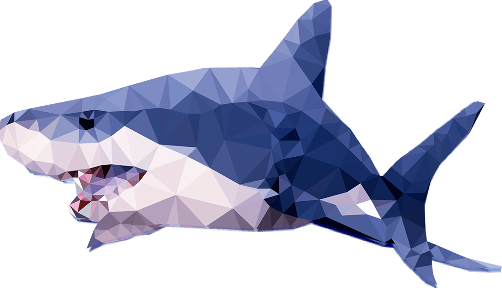 Image: polygonal shark
